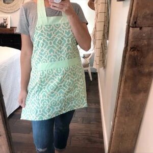Homemade chevron style kitchen/grill apron
